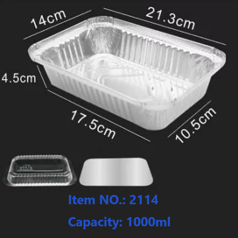 850ml Disposable Rectangle Aluminum Foil Pan, Aluminum Foil Bread